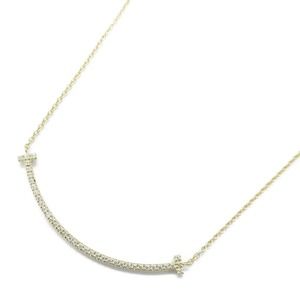 Tiffany T Smile Small Diamond Necklace Yellow Gold Diamond